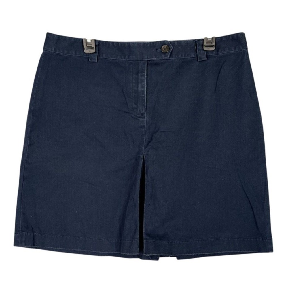 Brooks Brothers Skirt Womens 14 Navy Blue Short A-Line Mini Business Casual